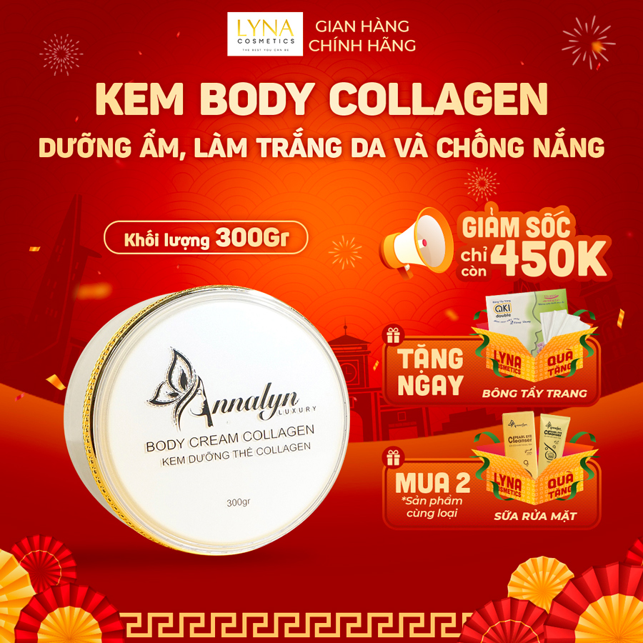 Kem Dưỡng Thể Collagen, Cấp Ẩm Cho Da, Chống Lão Hoá, Trắng Sáng Bật Tone – Body Cream Collagen 300gr