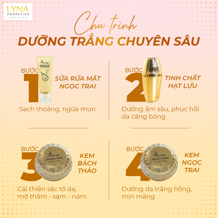 Chu Trình Dưỡng Trắng Chuyên Sâu Cùng Bộ 3 Ban đêm